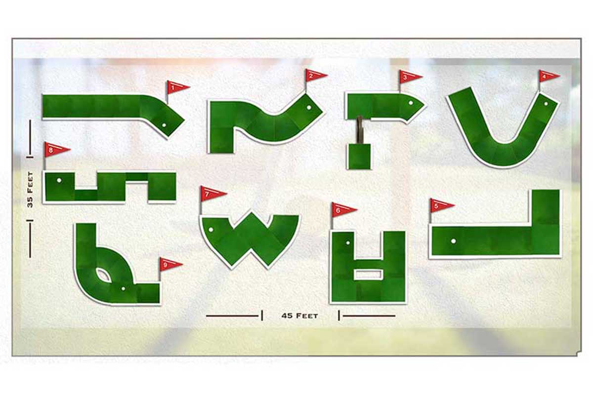 9 hole wedding putt putt rental NYC image